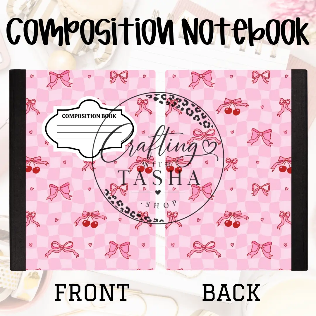 Cherry/Bow Composition Notebook Cherry/Bow Composition Notebook