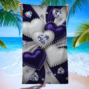 Luxury Sweet Cool Beach Towel, Unisex Lightweight Luxury, Suitable for Swimming, Sports, Beach, Camping, Gym, Diving, Surfing, Fitness, Yoga