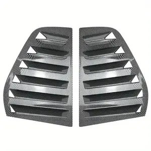 1 Pair For Volkswagen VW Golf 5 MK5 2004-2009 Car Rear Window Shutter Cover Trim Window Louver Side Vent Carbon Fiber ABS Trim Auto Accessories