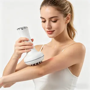 Electric Massage Brush Massager - Mother's Day Gift, USB Charging Vibration, Battery-Operated Lithium-Ion Portable Multi-Target Massage Device, for Adults' Post-Exercise Muscle Relaxation & Waist-Abdomen Shaping, Battery-Operated Massage Devices, Lithium-