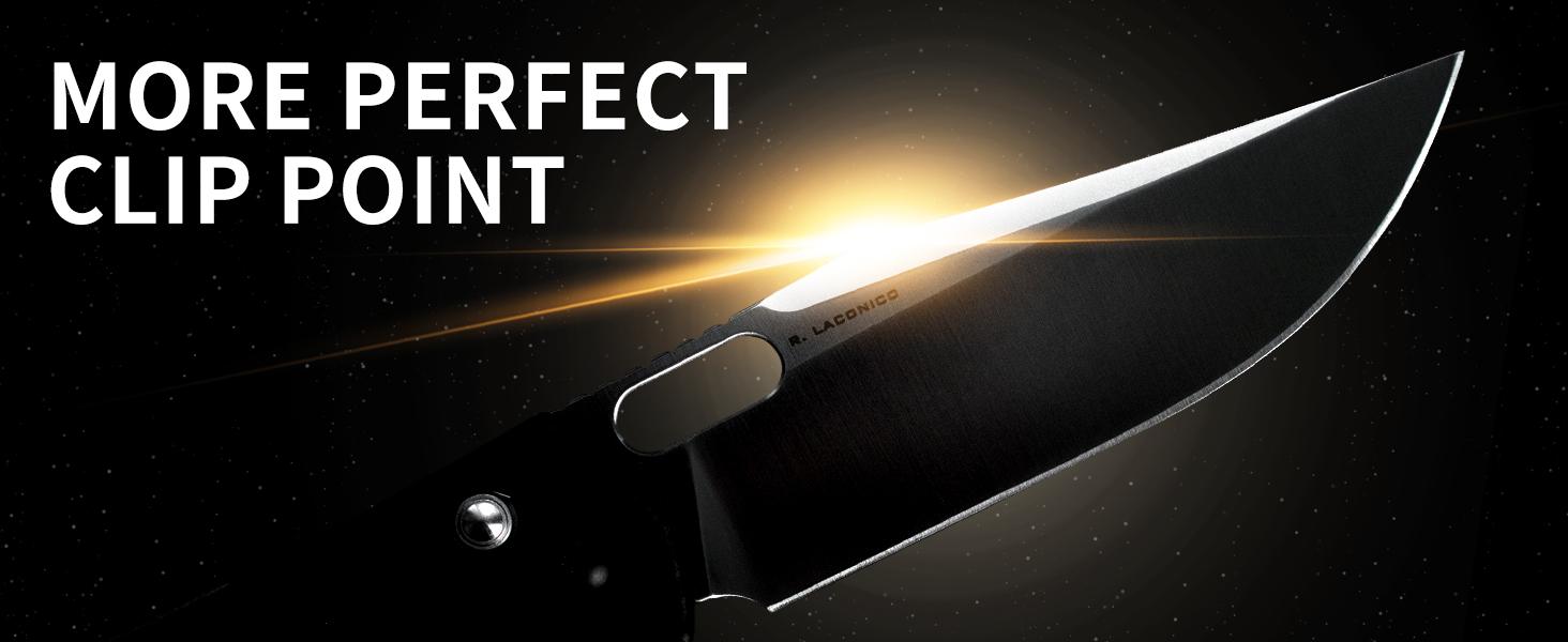 CJRB Prado Folding Pocket Knife 3.76" AR-RPM9 Sand Polish Steel Well Designed Blades, Black G10 Handle Crossbar Lock for Outdoor Survival and Daily Tasks