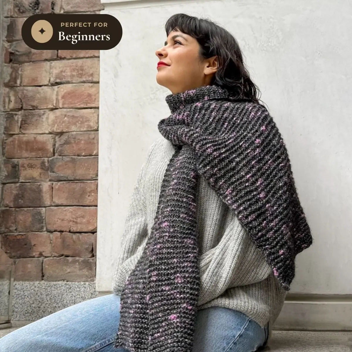 The Aurora Scarf - Beginner Knitting Kit