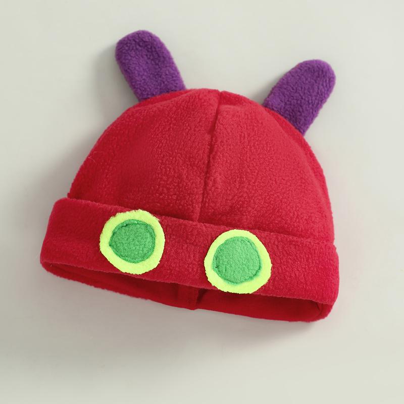 Toddler Newborn Baby Boy Girl Halloween Costume Caterpillar Costume Stripe Sleeveless Crewneck Romper + Hat 2Pcs Set My First Halloween Baby Boy Girl Outfit