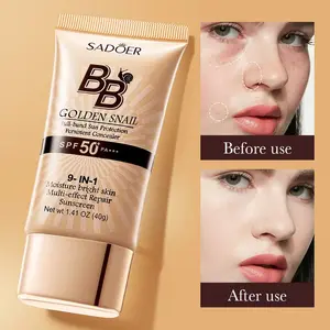 High-coverage waterproof snail BB cream with matte finish. Long-lasting, moisturizing and oil-control formula creates a fresh, natural makeup look. Lightweight, refreshing and non-greasy texture, easy to apply even for makeup beginners.