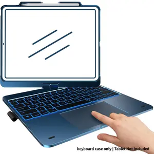 [Only Keyboard Case, Tablet Not Included]Keyboard Case for iPad Air 13 inch(M3/M2)&iPad Pro 13(M5/M4),iPad Pro 12.9(6th/5th /4th/3rd Gen) Case with Keyboard,360° Rotatable,Toupad,Backlits,Pencil Charging