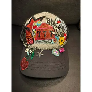 TRUCKER HAT STATION - DTF Transfer or Iron on Patches and Accessories Customizable High Profile Mid Profile Cotton Polyester Nylon Mesh Snap Backs