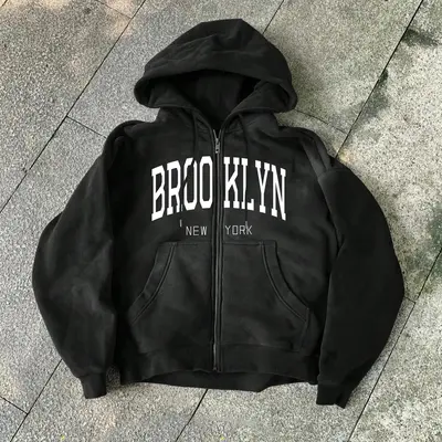 New York or Nowhere Zip Up TikTok Shop - Main Image
