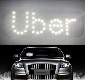Letter Design LED Sign Light, USB Powered Windshield LED Sign Light, Decorative Light with Suction Cup, Accessories portable hooks steering wheel insert accessories Long Lasting Hanging Air Freshener bling decor car freshener