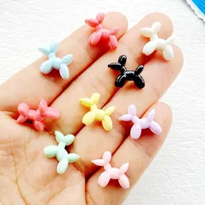 30pcs Mixed Resin Colorful Cartoon Balloon Puppy - Used for nail art, DIY crafts, jewelry making supplies, Christmas gifts, Valentine's Day accessories, scrapbook supplies, playful design, mini decoration, craft enthusiasts
