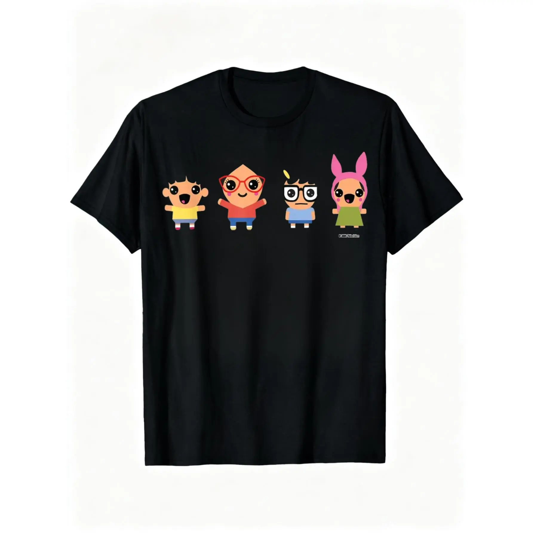 100% cotton Bob’s Burgers Chibi Kawaii Linda Gene Tina and Louise T-Shirt casual Fashion graphic tees for women women graphic shirts