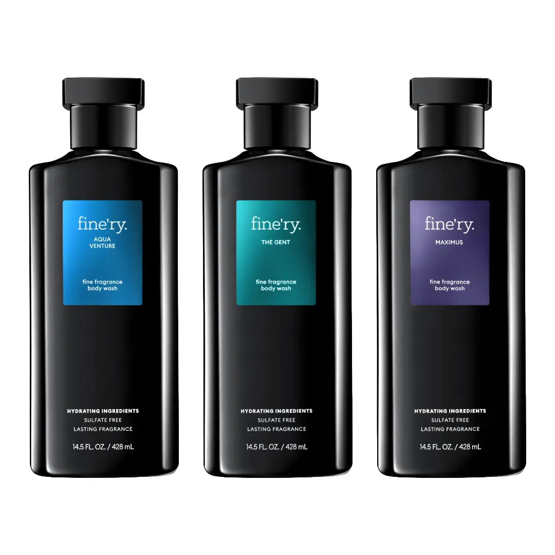 Men's Body Wash, 14.5oz Scented Bottle | Woody, Pineapple & Vanilla Scents | Bath & Body Care (Aqua Venture, The Gent, Maximus), Clary Sage, Liquid, Aquatic, Midnight Violet, 14.5 Oz, Invigorating, Aromatic Body Cleanser, Refreshing