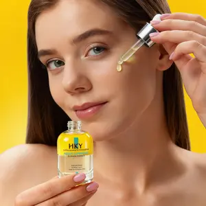 HKY Night Luminous Bi-Phase Essence, Korean Glass Skin Glow Serum and Overnight Oil-Infused Face Ampoule. Fermented Probiotics, Centella Asiatica Hydrating Facial Treatment for Skin Barrier Repair, Anti-Aging and Radiant Moisturizing Skincare (1.0 fl. oz)