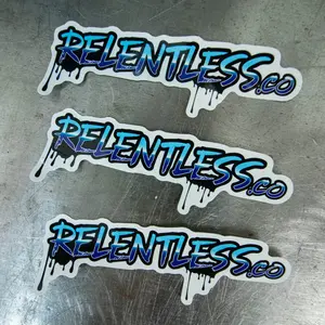 Relentless.co Classic Slap Sticker Bundle (3 Stickers)
