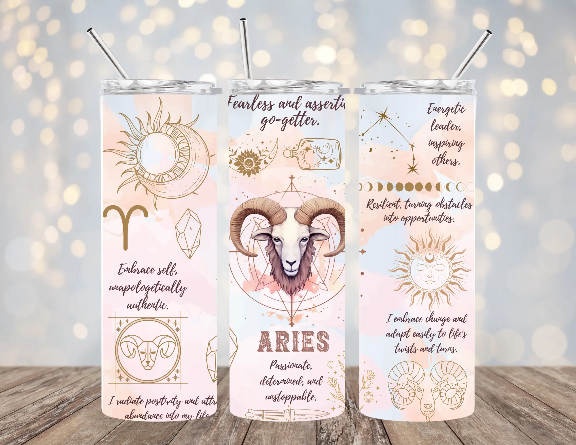 20 OZ ZODIAC - OG STYLE INSULATED SKINNY TUMBLER W/ STRAW