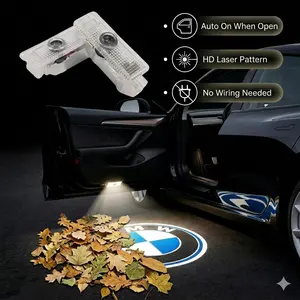 2Pcs Wireless HD Courtesy Step Lights! No Wiring, No Damage. Compatible with BMW Puddle Lights.