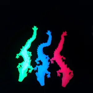 SQUISHY FLEXIBLE GLOW IN THE DARK CRYSTAL DRAGON 3D PRINT