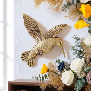 European Style Resin Hummingbird Wall Hanging, Simple Design Home Decor, Suitable for Family, Restaurant, Party, Wedding, Decoration