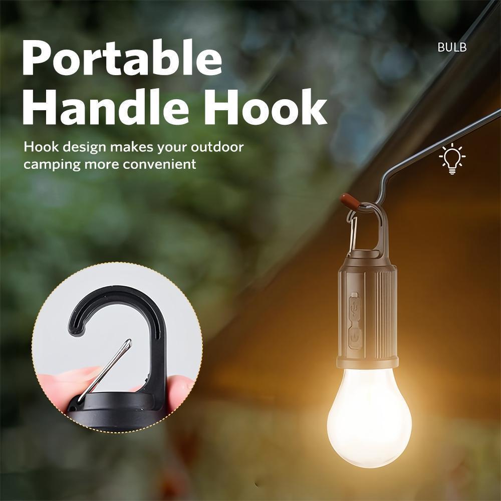 Solar USB Rechargeable LED Camping Lantern - Folding Hanging Light with Clip & Hook, Portable Waterproof Lantern for Tents, Outdoor Camping, Hiking & Emergency Use, Compact & Lightweight for Home Backup