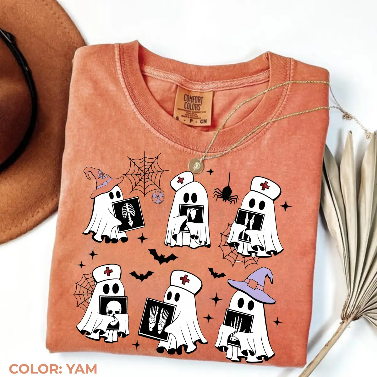Comfort Colors Halloween Radiology Shirt, Spooky X-Ray Tech Graphic Tee, Rad Tech Halloween T-Shirt