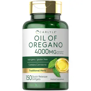 Carlyle Oregano Oil 4000mg Supplement |   150 Softgel Capsules |   Contains Carvacrol |   Non-GMO & Gluten Free Formula