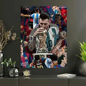 Leo Messi |#17|Football Poster Print Unframed