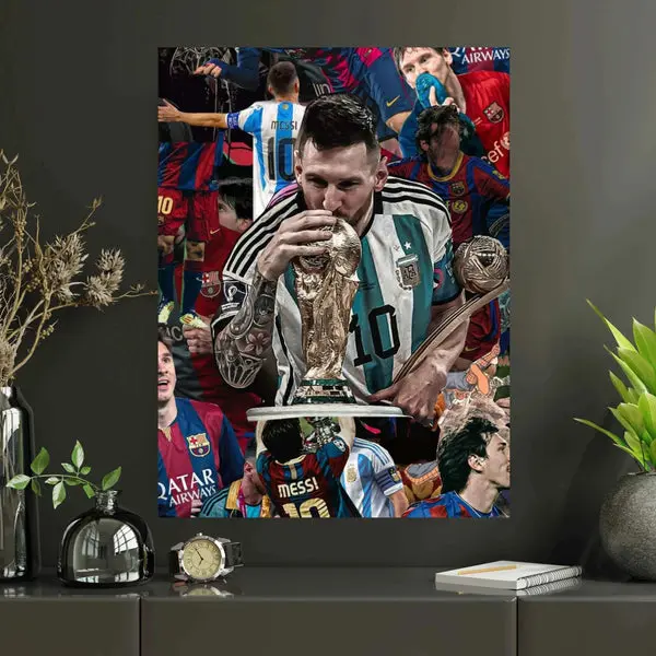 Leo Messi |#17|Football Poster Print Unframed