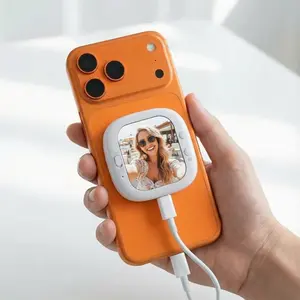 Mini MagSafe Vlog Selfie Monitor Screen for iOS & Android, Rear Camera Monitor for Selfies, Vlogging & Recording, Audio Sync with Remote, Compact Monitor for TikTok Content Creators