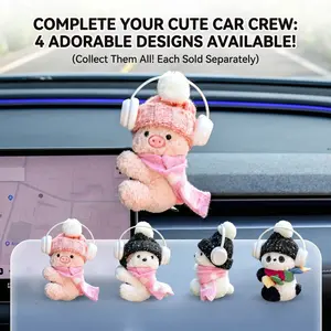 Kawaii Car Screen Plushie | Cute Dashboard Decor | Fun Party Favors & White Elephant Gift