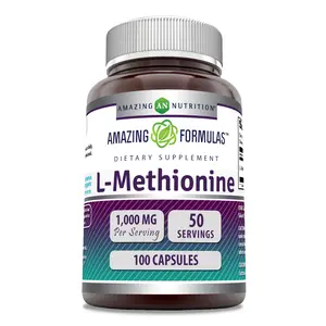 Amazing Formulas L-Methionine Supplement | 1000 Mg per Serving | 100 Capsules | Non-GMO | Gluten-Free | Made in USA