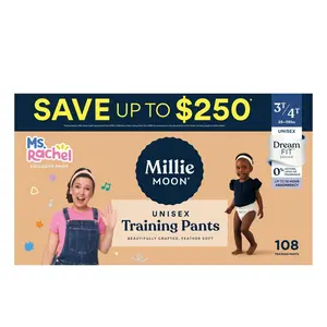 Millie Moon Ms Rachel Disposable Training Pants - Size 3T-4T - 108ct