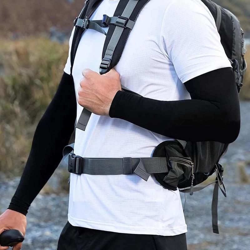 2 Pairs Arm Sleeves UV Protection Cooling Sun Sleeves, Gym Outfits, Football Accessories, Basketball Baseball Football Golf Running Outdoor Fishing for Men and Women，Workout Sets Arm Sleeves Men Women Elbow Guard