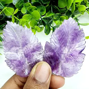 Chevron Amethyst Monstera Leaf