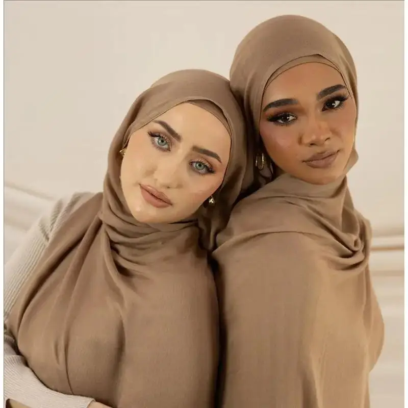 Cotton Rayon Modal Hijabs Scarf Headscarf Wraps Big Size Plain Long Shawls Muslim Women Hijab Islamic Turban Headbands 185*85cm