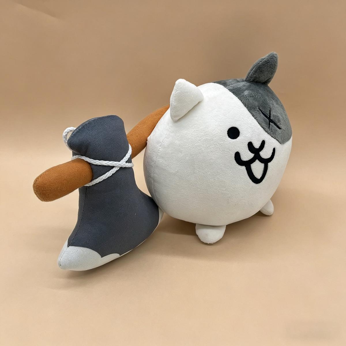 The Battle Cats Plush Toy - Popular Game Collectible Stuffed Animal - Adorable Cat Doll - Ideal Birthday Gift for Kids & Teens