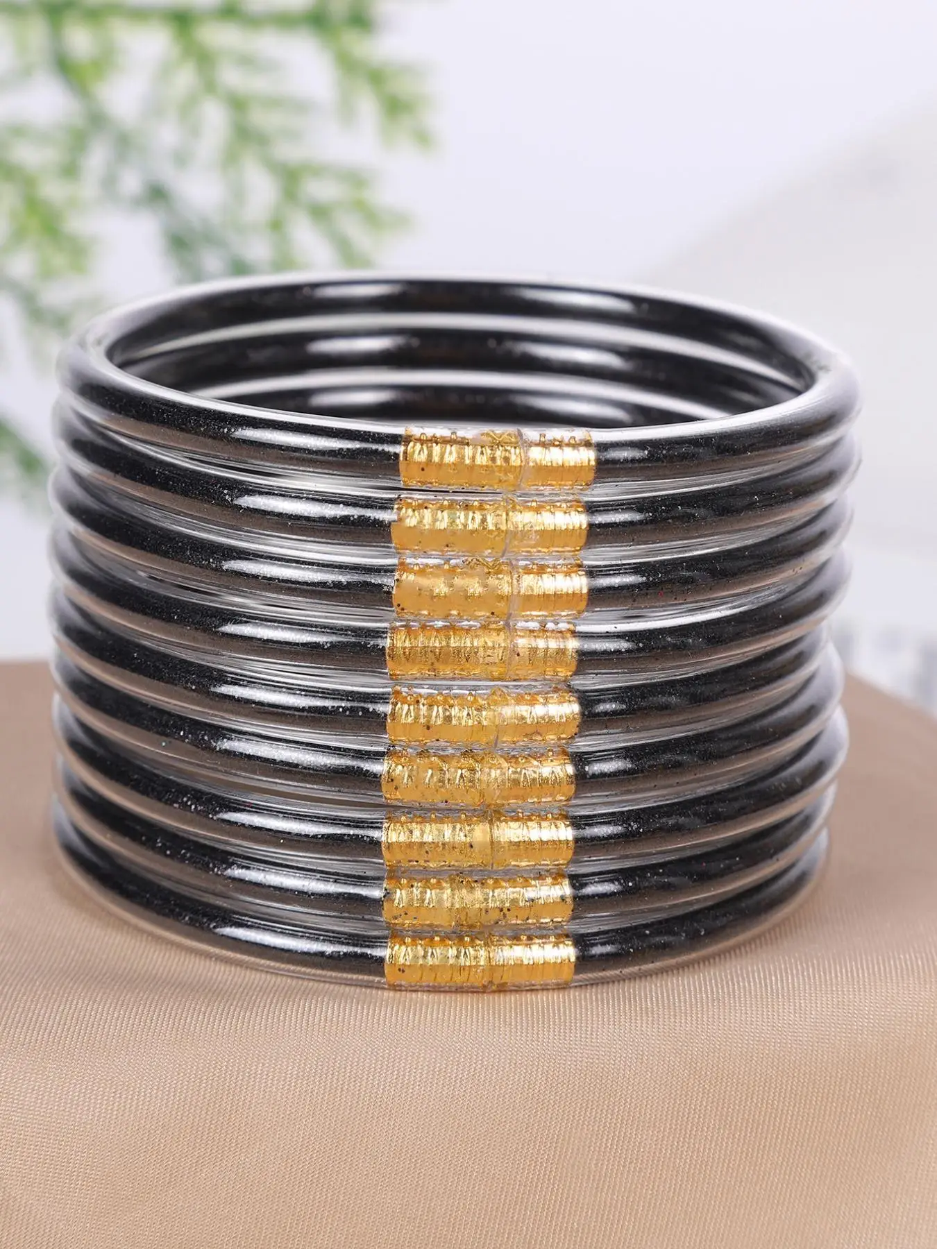 Fashion Solid Color Jelly Bangle for Women, 9pcs Fashion Jewelry for Party, Daily Clothing Decor, Trendy All-match & Exquisite Jewelry, Gifts for Girl