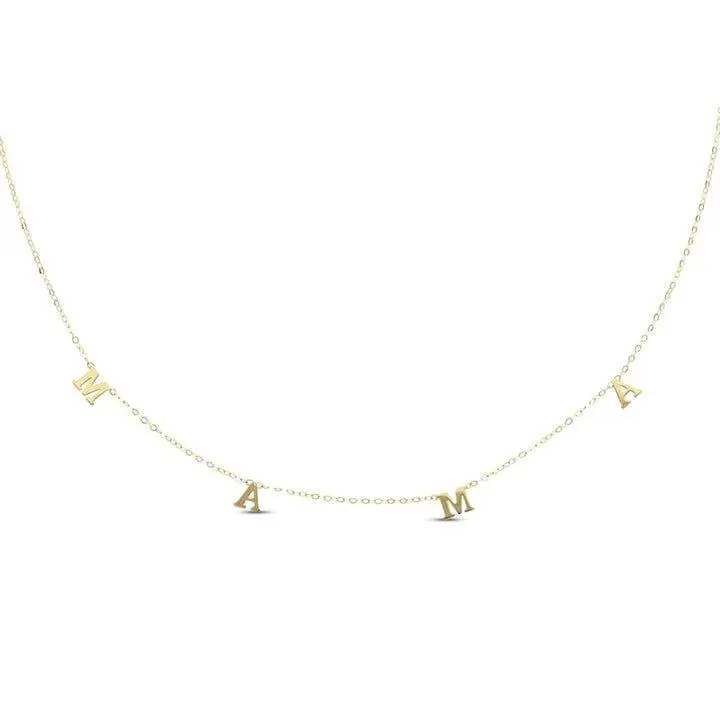 “MAMA” Necklace 10K yellow gold