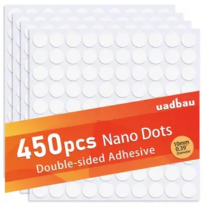 450 Pcs 10mm Removable Clear Adhesive Sticky Dots Poster Putty Wall Tape for Home Decoration Office Wedding Setup