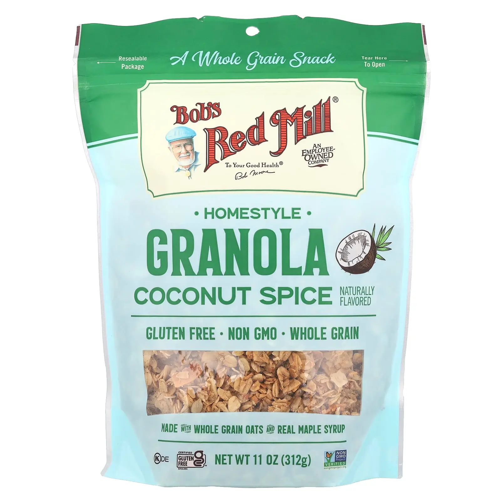Bob's Red Mill Homestyle Granola, Coconut Spice, 11 oz (312 g)