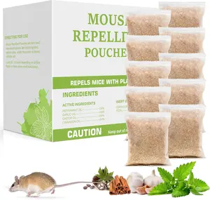 10/12pack Mouse Repellent Pouches 10/12Pack, Rodent Repellent, Keep Rodents Out of Cars and Home, 4 Potent Plant Oils