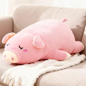 LAZADA Plush Cat Animal Pillow 23 Inch Soft Laying Plush Toy Baby Girl Gift Christmas Birthday Present Nursery Room Decor Holiday Surprise Cute Collectible Plush Doll for Kids