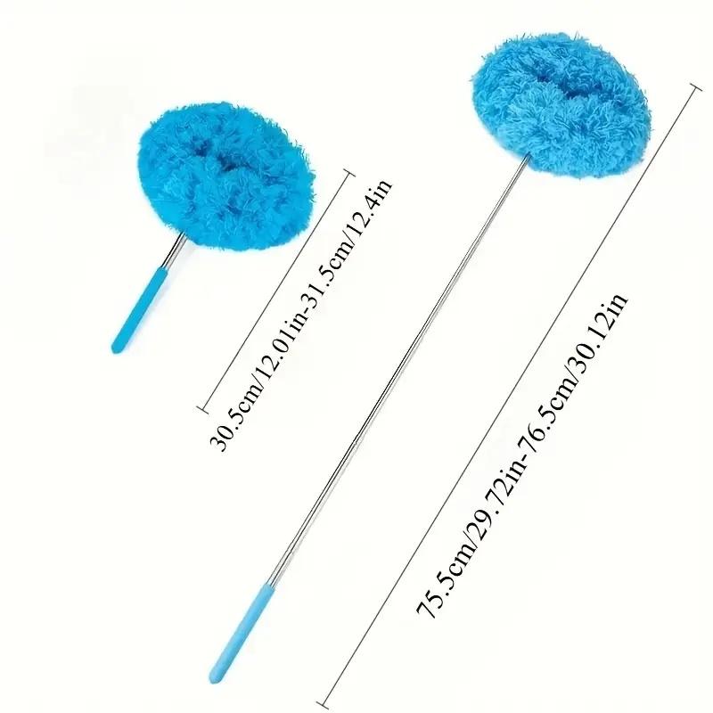 Ceiling Fan Cleaner Duster High Ceiling Extended Fan Blade Cleaner from 13 to 30 Inch Reusable Microfiber Ceiling Fan Duster with Extension Handle for Furniture Bookshelves Wall Door (Blue) Ceiling Fan Cleaner Duster High Ceiling Extended Fan Blade Cleaner from 13 to 30 Inch Reusable Microfiber Ceiling Fan Duster with Extension Handle for Furniture Bookshelves Wall Door (Blue)