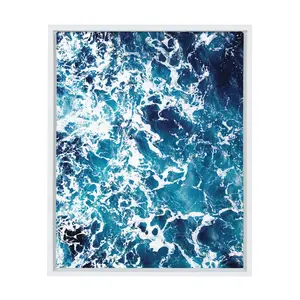 Sylvie Waves Framed Canvas by Simon Te Tai