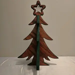 Red Oak Pull Apart Christmas Tree Decor - Festive Home Decorations