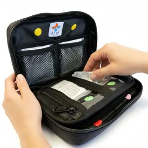 Actis Care MediKit - Compact and Comprehensive Kit with All Your Healthcare and First-Aid Essentials - Perfect for Vacationers, College Students, Campers, Business Travelers and Anyone on the Go!