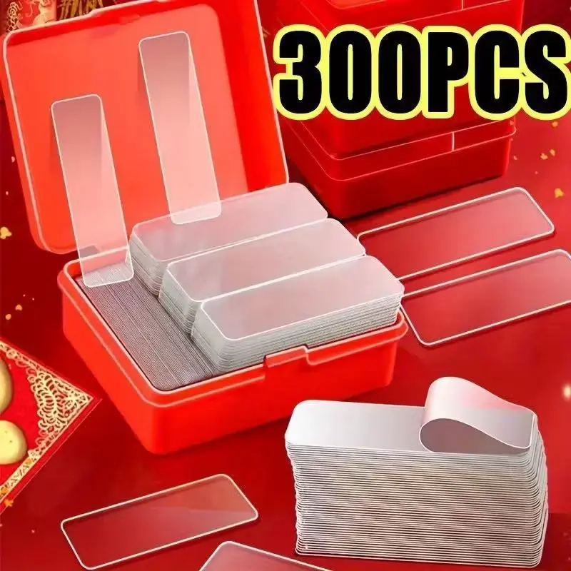 Super Strong Dual-Sided Tape, Double Sided Adhesive, Super Strong Adhesion, Double Sided Sticky, No Residue Removable Transparent Nano PVC Acrylic, Ideal for Walls, Photos, Posters, DIY Home Office