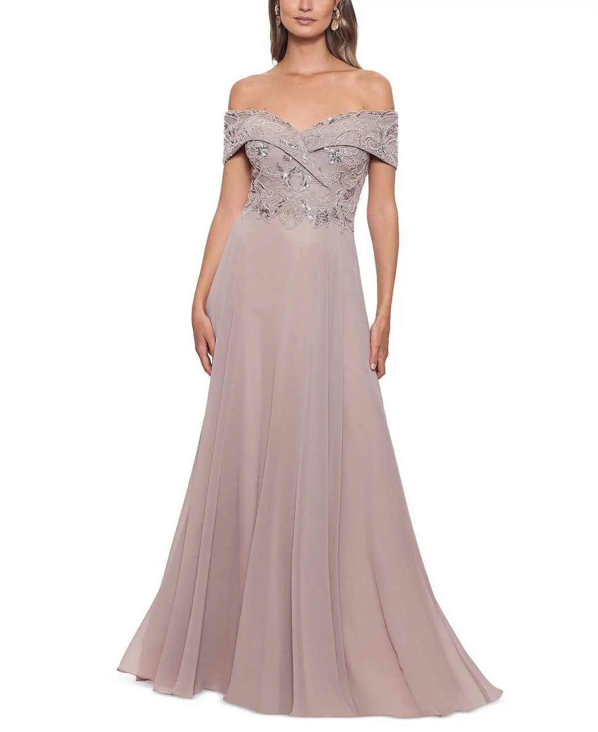 petite beige dress TH&TH Isla Bridesmaid Dress In Dusty Blue Satin – TH and TH main image 1