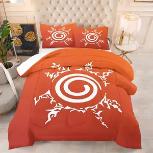 Naruto Bedding Set with Quilt and Pillowcases, Unique Naruto Design, Soft and Durable, Trendy Bedroom Essential