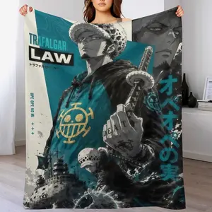 Sea Overlord Flannel Blanket, Distant Sail Scenery Print. Ultra soft, cozy and warm, lightweight & decorative. Ideal for bedroom, living room, travel. Perfect as a gift