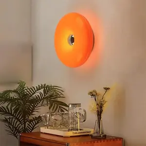 Rechargeable Dimmable Donut Lamp - 3-Color Touch Light, USB Plug, Energy Saving.  Perfect Modern Nightstand Lamp for Bedroom, Living Room & Decor.