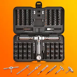 Hand Tool Set, Magnetic Screwdriver Kit, DIY Flexible Shaft Design, Ideal for Furniture Assembly & Precision Repair Tools, Magnetic Ratchet Screwdriver